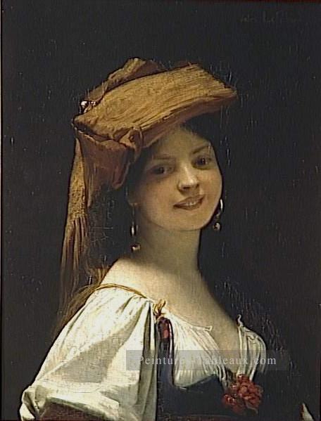La jeune rieuse portrait Jules Joseph Lefebvre Peintures à l'huile